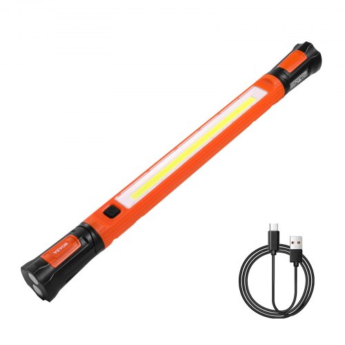 Underhood Work Light, 1250LM, 6000mAh Rechargeable Magnetic Bright LED Light, Portable Cordless Mechanic Work Light Bar, for Car Repairing Inspection Garage Workshop Emergency Home Lighting