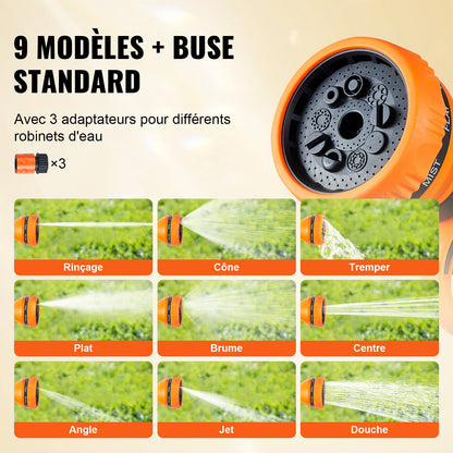 Indragbar slangvinda Vattenslangvinda 35m x 1,3cm 180° svängbar Väggmonterad