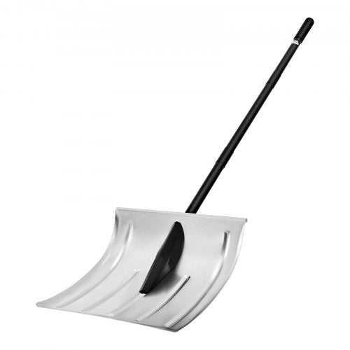 Snöskyffel för uppfart, 40 cm bred snöskyffel i aluminiumlegering, halkfritt grepp, snöplogsskyfflar med stor kapacitet, avtagbart och lätt snöborttagningsverktyg för trädgård, bil, camping, utomhusbruk