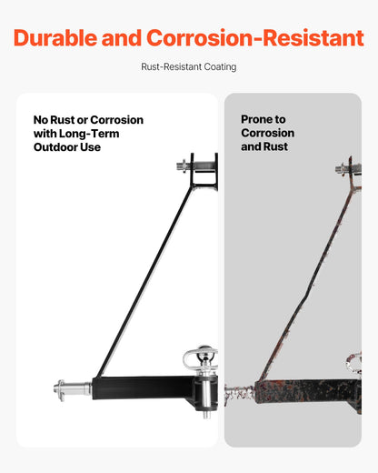 3-punktsfäste med 2-tums fäste, 3-punkts snabbfäste, kapacitet på 6 000 lbs, dragstångsadapter för kraftig traktor, kompatibel med Kubota, Mahindra, John Deere, Massey Ferguson