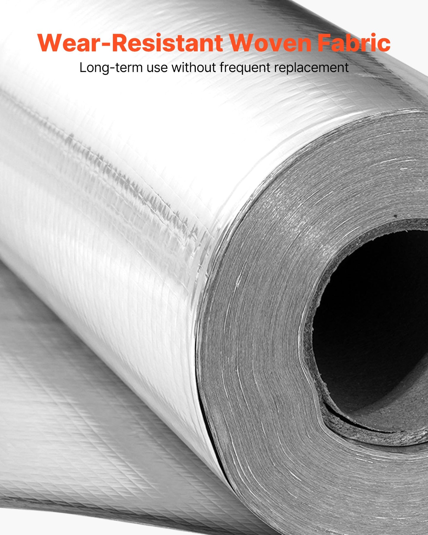 Dubbelreflekterande isoleringsrulle, operforerad vävd strålningsbarriär, 0,15 mm 38,1 m x 1,22 m, dubbelsidig aluminiumfolie värmereflekterande sköld, värmeisoleringsrulle för fönstertak
