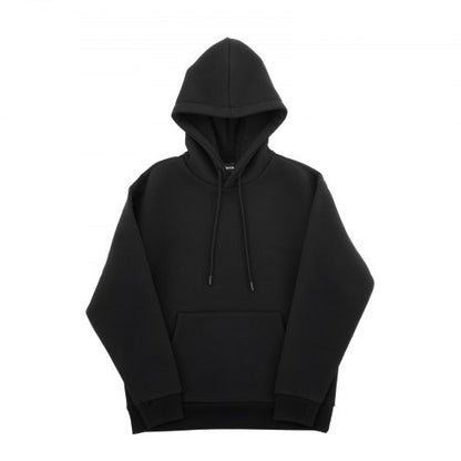 Damtröja med huva, liten storlek, fleece långärmad, bekväm, avslappnad, enkel tröja med huva, varm och hudvänlig, praktisk och trendig, svart hoodie med stor ficka för höst och vinter