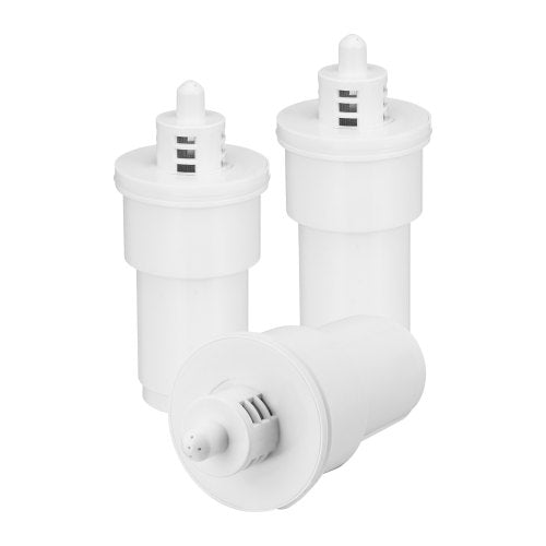 Reservdelar till vattenfilter för kannor, 3-pack 5-stegs vattenfilter för kannor och dispensrar, ingen BPA, håller i 3 månader eller 40 gallon, minskar kalkavlagringar, bly, klor, för vattenfilterkanna 6216