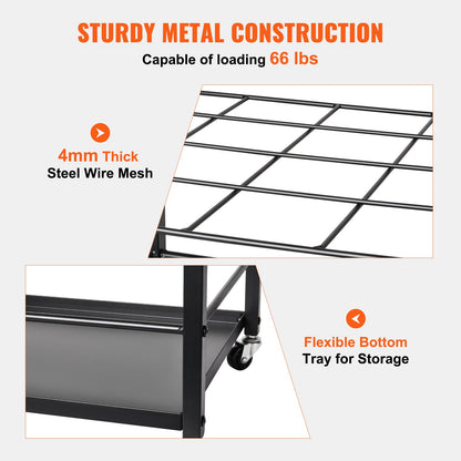 Blueprint Storage Rack, 20 Slots Blueprint Holder with Wheels, Mobile Metal Blueprint Storage Cart for Map Poster Architectural Construction Plan, Roll File Organizer for Home, Office, School