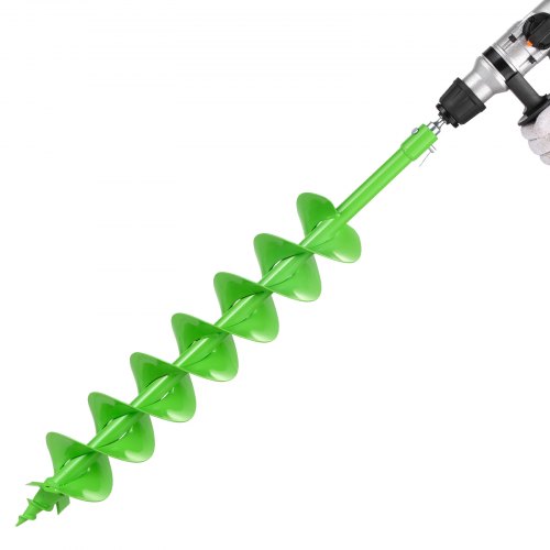 Auger Drill Bit for Planting, 120 x 790 mm Spiral Drill Bit, Compatible with 20mm ID Drive Drills, Heavy Duty Bulb Planter Tool, Post Hole Drilling Attachments for Garden Digger Fence