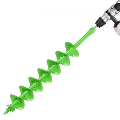 Auger Drill Bit for Planting, 120 x 790 mm Spiral Drill Bit, Compatible with 20mm ID Drive Drills, Heavy Duty Bulb Planter Tool, Post Hole Drilling Attachments for Garden Digger Fence