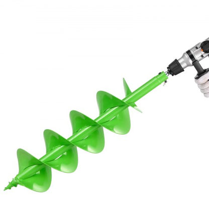 Borr för plantering, 200 x 790 mm spiralborr, kompatibel med borrar med 20 mm innerdiameter, kraftigt verktyg för lökplantering, stolphålsborrtillbehör för trädgårdsstaket