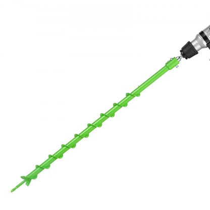 Auger Drill Bit for Planting, 80 x 790 mm Spiral Drill Bit, Compatible with 20mm ID Drive Drills, Heavy Duty Bulb Planter Tool, Post Hole Drilling Attachments for Garden Digger Fence