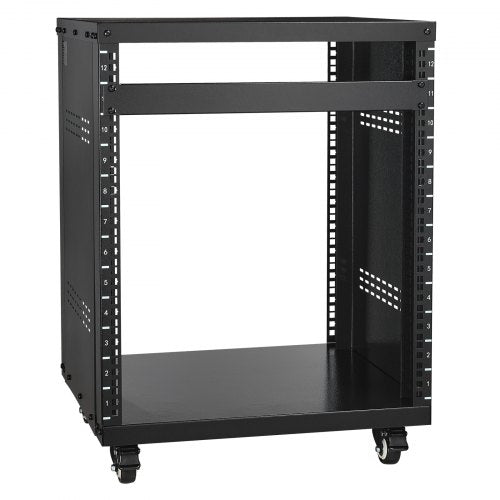 12U AV-rackstativ 226,8 kg kapacitet Nätverksstereoinspelningsstudiorack 510x460x700mm