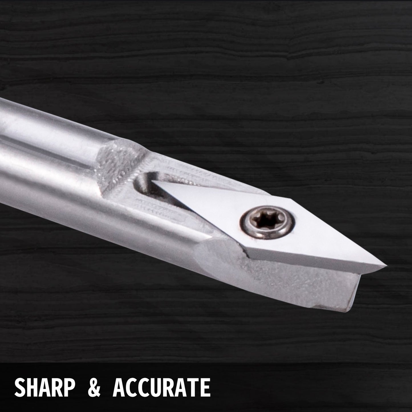 Träsvarvverktyg för svarv 4-delars set, hårdmetallsvarvverktyg med diamantform, runda, fyrkantiga skärare utbytbara svarvmejslar med grepphandtag svarvverktyg för hantverk gör-det-själv-hobbyister