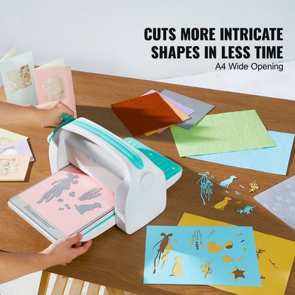 Manuell stans- och präglingsmaskin 22,9 cm öppning för konsthantverk, scrapbooking