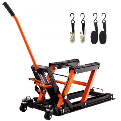 Hydraulisk domkraft för motorcykel, 680,4 kg, stativ för ATV-motorcykel