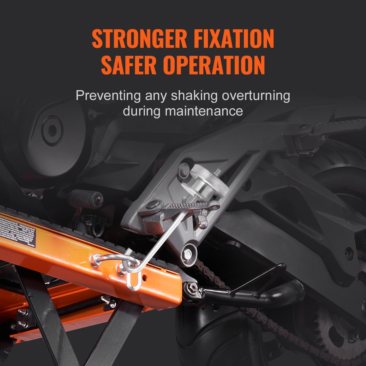 Hydraulic Motorcycle Lift Table 158.8 kg Dirt Bike Scissor Jack Stand