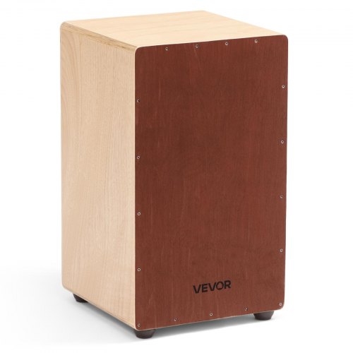 Stor Cajon-trumma, med invändiga virveltrådar, lätt slagverkslåda i trä, truminstrument i björkträ med silikonfötter, för nybörjare och proffs, 305 x 305 x 508 mm