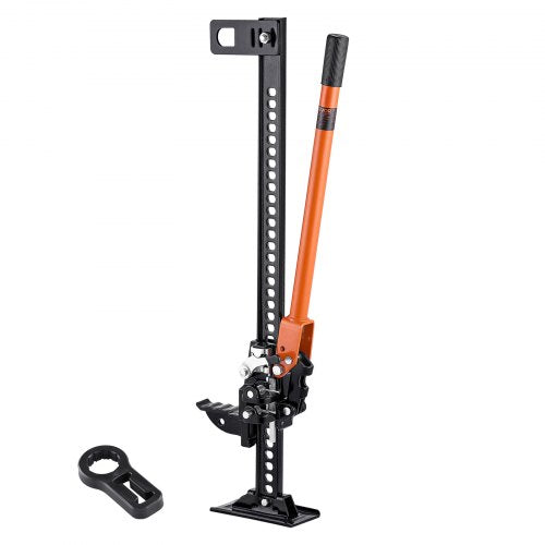 Farm Jack, 91.5 cm Utility High Lift Farm Jack, 3.18 Ton Capacity Ratcheting Off Road Utility Jacks, Heavy-Duty Lift Jacks with 130.1-769.6 mm Lifting Range for Tractor, Truck, SUV