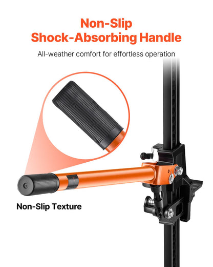 Farm Jack, 91.5 cm Utility High Lift Farm Jack, 3.18 Ton Capacity Ratcheting Off Road Utility Jacks, Heavy-Duty Lift Jacks with 130.1-769.6 mm Lifting Range for Tractor, Truck, SUV