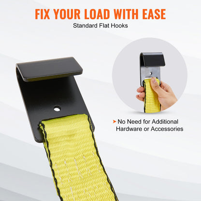 Spärrband (10-pack), 10000 lb brottstyrka, ändlös spärr med 10 premium 2" x 30' surrband, kraftiga, spårfjäderbeslag för förflyttning, säkring av last, apparater, motorcykel
