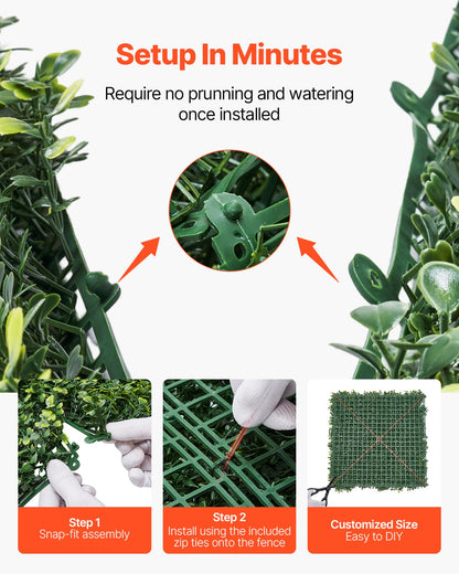 Konstgräsväggpaneler, 60 x 120 tum, Milan Grass Greenery Buxbompanel för inomhus- och utomhusgröndekor och murgröna, avskild bakgrund, häckskärm för trädgård