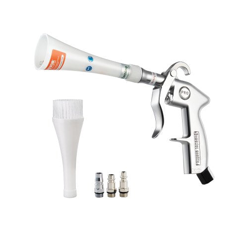 Car Cleaning Gun, 6-9.2 Bar High-Pressure Air Blow Gun with 2 Set Nozzles, 360° Rotating Nozzle for Thorough Cleaning, Quickly Blasts Dirt and Dust from Surface, Work with 1/4 NPT Air Compressor