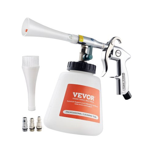 Car Cleaning Gun, 6-9.2 Bar High-Pressure Air Blow Gun with 2 Set Nozzles & 1L Liquid Bottle, Vortex Cleaning Gun, Quickly Blasts Dirt and Dust from Surface, Work with 1/4 NPT Air Compressor