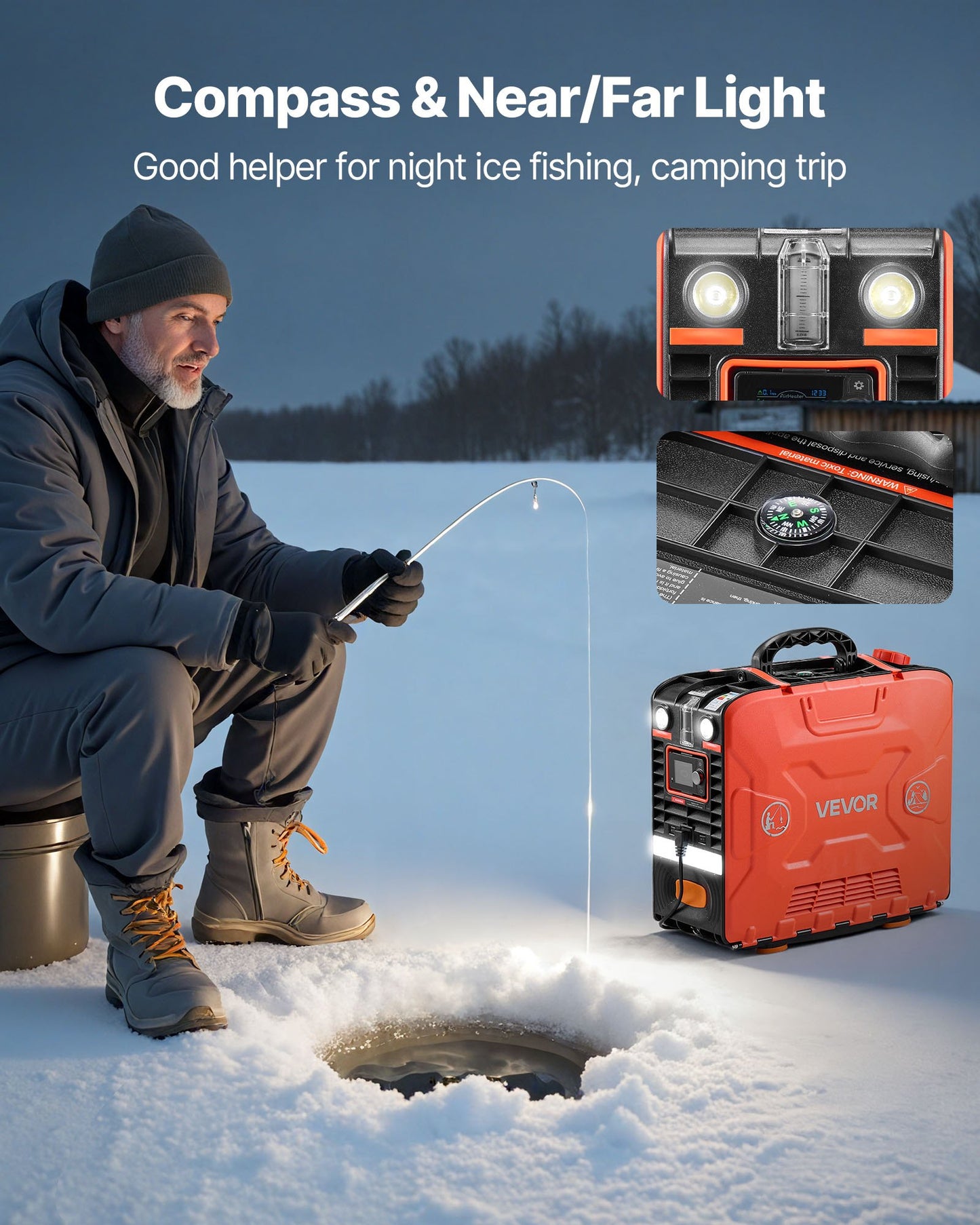 Dieselvärmare, 8 kW, DC 12 V, allt-i-ett bärbar dieselluftvärmare med Bluetooth-appkontroll, fjärrkontroll och LCD-skärm, 4,5 liters bränsletank för fordon, skåpbilar, husbilar, husbilar och garage