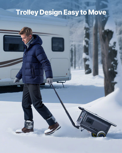 Dieselvärmare, 8KW, DC 12V/24V, allt-i-ett bärbar dieselluftvärmare med Bluetooth-appkontroll, fjärrkontroll och LCD-skärm, vagnsdesign, 5 liters bränsletank för lastbilar, skåpbilar, husbilar, husbilar