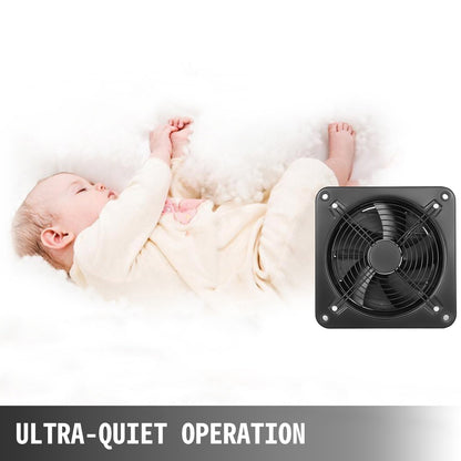 12-tums industriell ventilationsfläkt kommersiell luftblåsare metall axial avgas 300 mm luftavdragare (300 mm/12 tum)