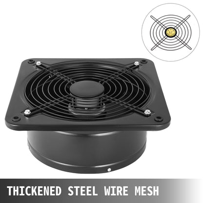 12-tums industriell ventilationsfläkt kommersiell luftblåsare metall axial avgas 300 mm luftavdragare (300 mm/12 tum)
