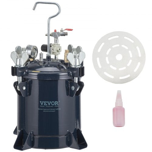 Tryckbehållare för sprayfärg, 10 l/2,5 gallon luftbehållare för färg, metallställ och läckagereparationsfog för industri, heminredning, arkitektur, konstruktion, fordonsmålning, max 70 psi