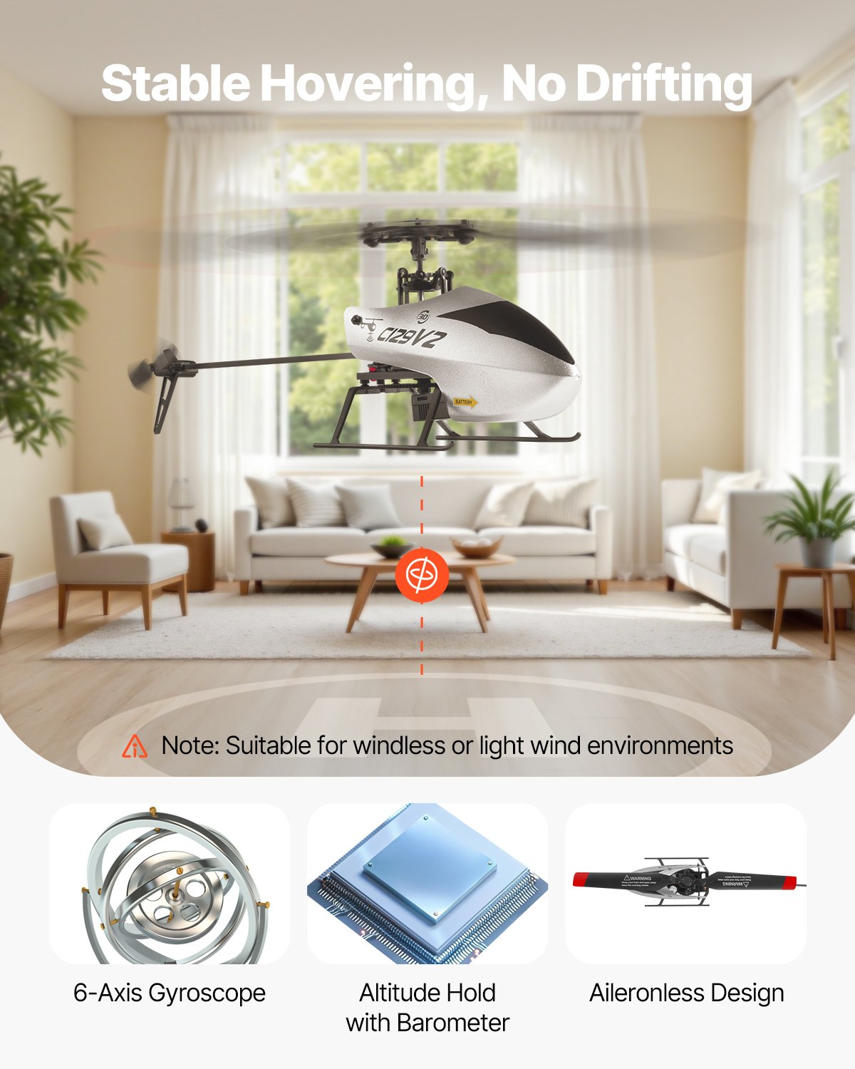 RC-helikopter, 2,4 GHz fjärrstyrd helikopter med en propeller och gyro, 4-kanaligt RC-flygplan för nybörjare, 39 minuters flygtid, start/landning med en knapp, leksaker för barn från 8 år