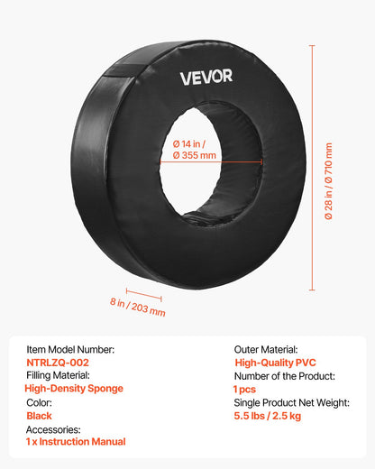 Fotbollstacklingshjul, fotbollstacklingsdocka, vattentät PVC och högdensitetssvamptacklingsring, träningsutrustning för dockor med remmar, för blockering, slagövningar och träning, svart, 1 st