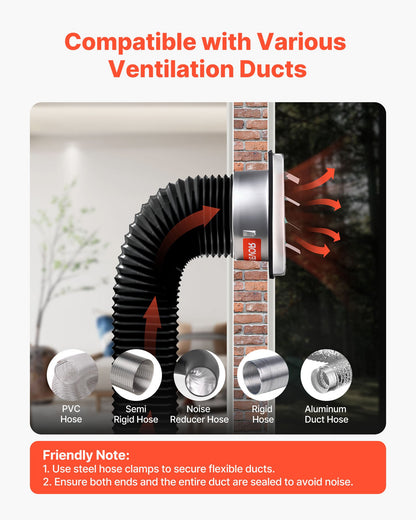 145 mm väggventilationsskydd, fyrkantigt lamellskydd för AC-ventilation, premium rostfritt stål och med ljuddämpande gummipackning, för hus, badrum, garage, kök, källare (1-pack, silver)