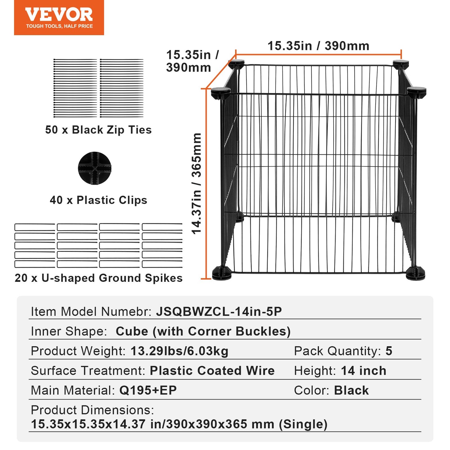 5-pack växtskydd mot djur, 15,35'' x 15,35'' växtskydd av hönsnät, växtburar för utomhusväxter, blommor och grönsaker, håller kaninkycklingar och ekorrar borta, 20 st metallnät