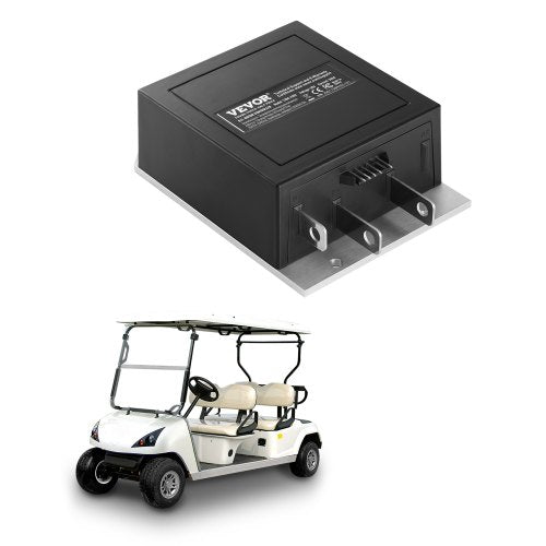 Golfbilshastighetsregulator, 36V och 350A, DC-motorstyrningsersättning för 1994-2019 EZGO golfbilar, IP65-klassat skydd, aluminiumlegering och ABS-hölje, kompatibel med 1206-4301-modellerna