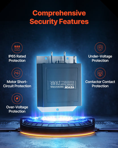 Golfbilshastighetsregulator, 36V och 350A, DC-motorstyrningsersättning för 1994-2019 EZGO golfbilar, IP65-klassat skydd, aluminiumlegering och ABS-hölje, kompatibel med 1206-4301-modellerna