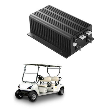 Golfbilshastighetsregulator, 36V och 500A, DC-motorstyrningsersättning för Club Car-golfbilar, IP65-klassat skydd, aluminiumlegering och ABS-hölje, kompatibel med 1205-117/1205M-5603-modellerna