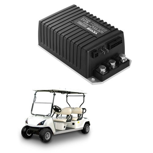 Golfbilshastighetsregulator, 48 volt och 250 ampere, DC-motorstyrenhetsersättning för EZGO TXT golfbilar, IP65-klassat skydd, aluminiumlegering och ABS-hölje, kompatibel med 1206HB-5201-modellerna