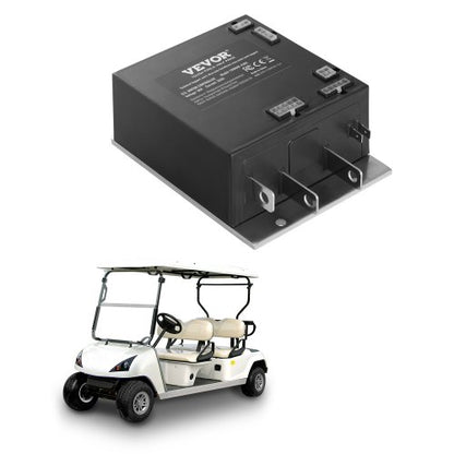 Golfbilshastighetsregulator, 36V 350A, DC-motorregulatorersättning för 2000-2009 EZGO TXT golfbilar, IP65-klassat skydd, aluminiumlegering och ABS-hölje, kompatibel med 1206MX-4301-modeller