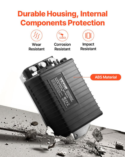 Golfbilshastighetsregulator, 48V och 250A, DC-motorstyrningsenhet för Club Car-golfbilar från 2000-2008, IP65-klassad skyddsklassning, aluminiumlegering och ABS-hölje, kompatibel med 1510A-5251-modellerna