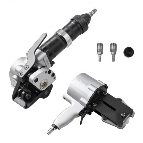 Pneumatisk stålbandningsmaskin, 8500 N spänningskraft, metallbandningsverktyg, spännare och skärförslutare för 19 mm breda metallband, kraftig delad balpress för höghållfasta förpackningar