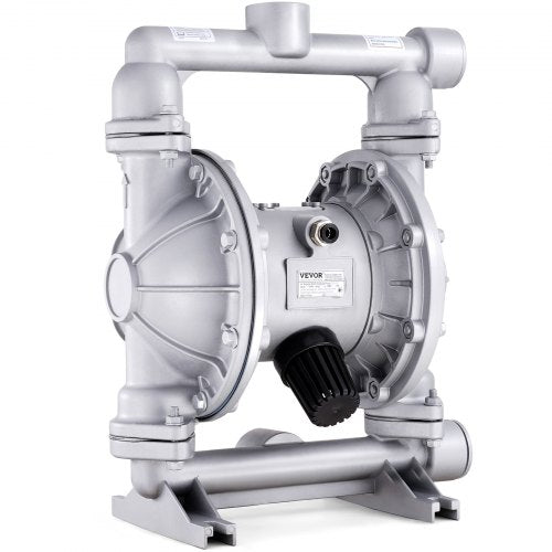 Air Operated Double Diaphragm Pump, 44GPM, Max 115PSI Air Waste Oil Pneumatic Transfer Pump with 2 Extra Diaphragms, 3.8cm Inlet & Outlet Aluminum Alloy Diaphragm Pump for Diesel Grease Oil