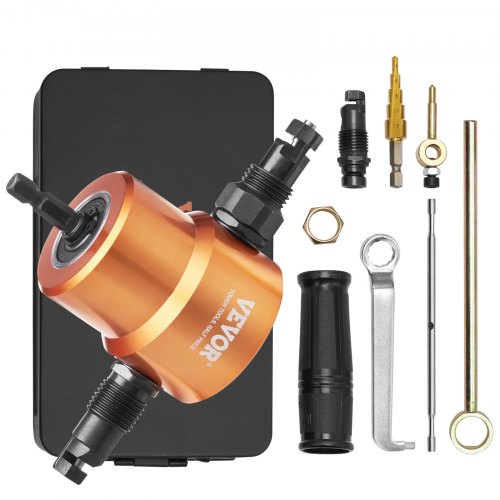 Dubbelhuvudad plåtnibbler metallskärare borrmaskin skärverktyg