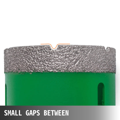 6 delar diamanthålsågssats borrkärnor M14 gänga 20/25/40/45/50/68 mm (0,79/1/1,6/1,77/2/2,7 tum) med 2 sågblad