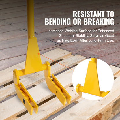 Pallbrytare, 104,1 cm handtag, 907,2 kg viktkapacitet, Q235 kolstål, kraftig däckbrytare, rivningsverktyg för träpallar, brytjärnsavdragare för effektiv och enkel borttagning av brädor