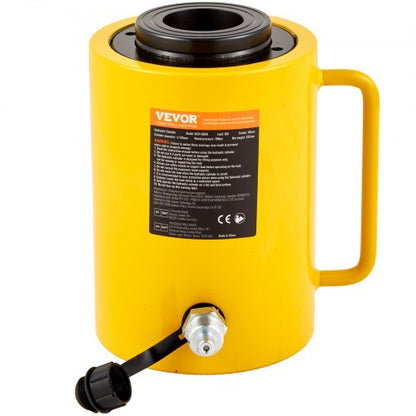 60T 2-tums hydraulcylinderdomkraft ihålig enkelverkande hydraulcylinder 50 mm hydrauliska lyftcylindrar för riggare och tillverkare (60T 2-tums ihålig)