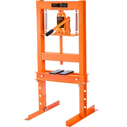 Hydraulisk verkstadspress 6 ton med pressplattor H-ram bänkpressstativ