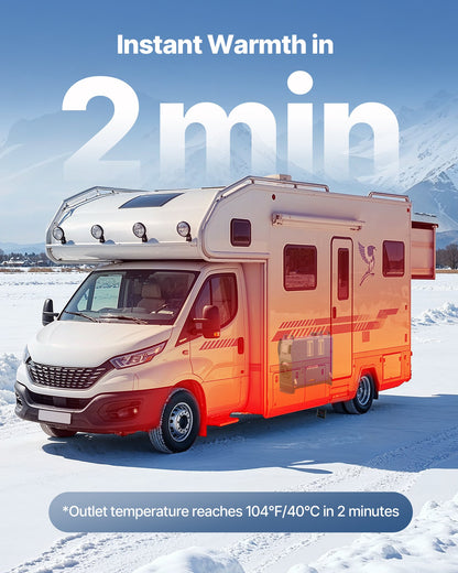 Dieselvärmare, 12-24V 8KW, allt-i-ett bärbar dieselluftvärmare med fjärrkontroll och LCD-skärm, snabb uppvärmning, lågt ljud, 5 liters bränsletank för fordon, skåpbilar, husbilar, husbilar och lastbilar