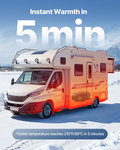 Dieselvärmare, 12-24V 8KW bärbar dieselluftvärmare med fjärrkontroll och LCD-skärm, snabb uppvärmning, lågt ljud, 10 liters stor bränsletank för fordon, skåpbilar, husbilar, husbilar och lastbilar