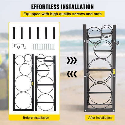 Refrigerant Tank Rack with 2x30lb and Other 3 Saving Space Cylinder Tank Rack 35x13x14-inch Refrigerant Cylinder Rack Gas Cylinder Racks and Holders for Gas Oxygen Nitrogen Storage