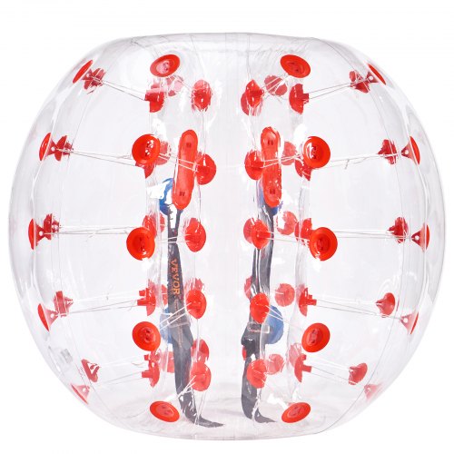 Uppblåsbar Bumper Ball 1-pack, 4FT/1.2M Body Sumo Zorb-bollar för tonåringar och vuxna, 0.8mm tjocka PVC-mänskliga hamsterbubbelbollar för utomhuslek, Bumper Bopper-leksaker för trädgård, gård, park